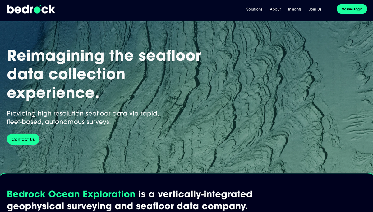 Bedrock Ocean Exploration